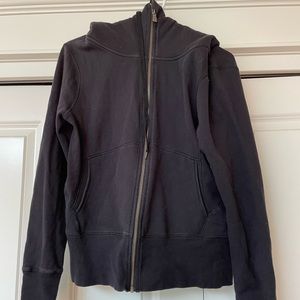 Black Champion Zip up Hoddie